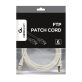 Gembird PP6-3M 3m RJ45 CAT6 FTP - RJ45 CAT6 FTP M/M szürke patch kábel