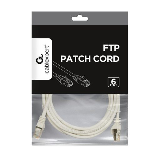 Gembird PP6-5M 5m RJ45 CAT6 FTP - RJ45 CAT6 FTP M/M szürke patch kábel