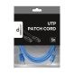 Gembird PP12-3M/B 3m RJ45 CAT5e UTP M/M kék kábel
