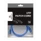 Gembird PP12-1M/B 1m RJ45 CAT5e UTP M/M kék kábel