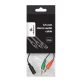   Gembird 20cm 2db Jack stereo 3,5mm -> Jack stereo 3,5mm (4pin) M/F fekete adapter