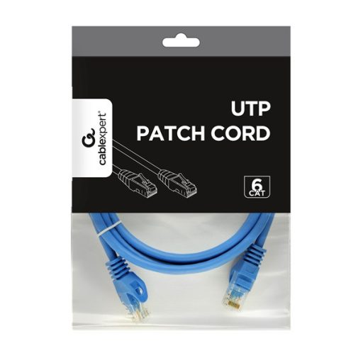 Gembird PP6U-2M/B 2m RJ45 CAT6 UTP M/M kék kábel