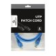 Gembird PP6U-2M/B 2m RJ45 CAT6 UTP M/M kék kábel