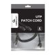 Gembird PP6U-1M/BK 1m RJ45 CAT6 UTP M/M fekete kábel