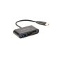 Gembird USB-C SD/microSD kártyaolvasó fekete