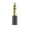 Gembird A-6.35M-3.5F Jack stereo 6,3mm -> Jack stereo 3,5mm M/F fekete adapter