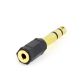 Gembird A-6.35M-3.5F Jack stereo 6,3mm -> Jack stereo 3,5mm M/F fekete adapter