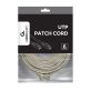 Gembird PP6U-20M 20m RJ45 CAT6 UTP - RJ45 CAT6 UTP M/M szürke patch kábel
