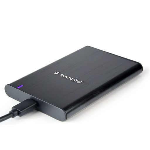 Gembird EE2-U3S-6 EE2-U3S-6 2.5" SATA3 USB-C aluminium fekete külső ház