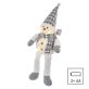   Emos DCFW02 31 cm, 3× AA beltéri meleg fehér LED karácsonyi ülő hóember