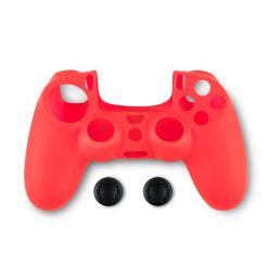   Spartan Gear 2808144 PS4 kontroller szilikon skin piros + thumb grips