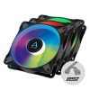 Arctic P12 PWM PST A-RGB 120mm 3db fekete ventilátor