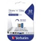   Verbatim 98710 Store 'n' Stay 32GB USB 3.0 nano kék Flash Drive