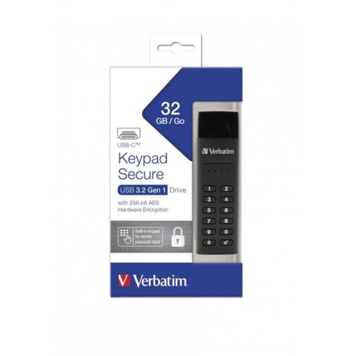 Verbatim 49430 Keypad Secure Store'n'Go 32GB USB-C 3.1 Flash Drive