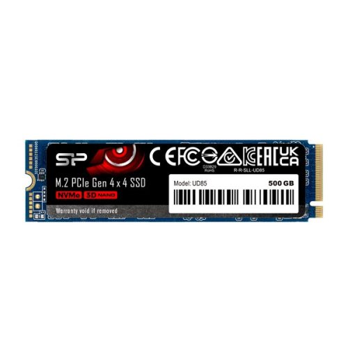 Silicon Power 500GB M.2 2280 PCIe Gen 4x4 NVMe UD85 (SP500GBP44UD8505) kék SSD