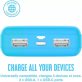   Juice JUI-PBANK-3-ECO-AQA ECO 3 10000mAh 15W világoskék power bank