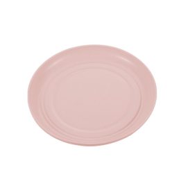   TOO KT-117 10db-os vegyes színekben búzaszalma műanyag kerek tányér szett, 15×15×1.5cm