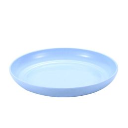   TOO KT-119 5db-os vegyes színekben búzaszalma műanyag kerek tányér szett, 20×3cm