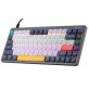   Tracer TRAKLA47279 FINA 84 GameZone US (Red Switch) Rainbow vezetékes/vezeték nélküli szürke mechanikus billentyűzet