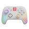 PDP 500-238-WH Afterglow Wave Nintendo Switch/Switch 2 RGB LED Lighting fehér vezeték nélküli kontroller