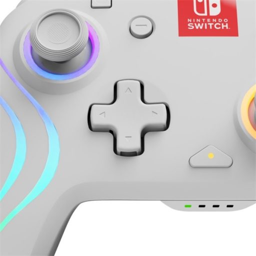 PDP 500-238-WH Afterglow Wave Nintendo Switch/Switch 2 RGB LED Lighting fehér vezeték nélküli kontroller