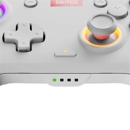 PDP 500-238-WH Afterglow Wave Nintendo Switch/Switch 2 RGB LED Lighting fehér vezeték nélküli kontroller