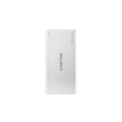 Canyon PB-108 10000mAh LiPo powerbank fehér (Lightning bemenet)