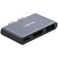 Canyon MacBook Thunderbolt 3 Multiport Docking Station 3-in-1 3-port Thunderbolt 3 Dual Port szürke dokkoló