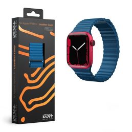   NextOne AW-4244-LTHR-BLU Apple Watch 42/44/45mm kék bőr óraszíj