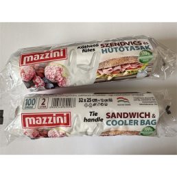   MAZZINI 105050 32x25cm köthető 2L 100db szendvics és hűtőtasak
