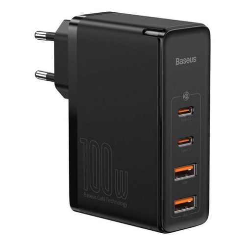 Baseus CCGAN2P-L01 GaN2 Pro 100W 2xUSB/2xUSB C fekete töltő