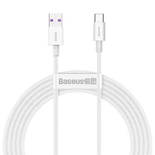 Baseus CATYS-A02 Superior 2m 66W USB A/USB C fehér adat- és töltőkábel