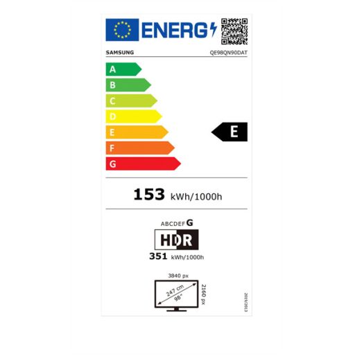 Samsung 98" QE98QN90DATXXH 4K UHD Smart Neo QLED Mini LED TV