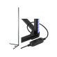   Tracer TRAOSW47253 Ambience Smart Corner 5 W/12 háttérvilágítási mód/RGB világítás/fekete/gamer saroklámpa