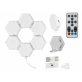   Tracer TRAOSW47256 Ambience Smart Hexagon 9 W/Bluetooth 5.0/Wi-Fi/RGB világítás/fehér/gamer/fali lámpa szett