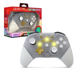   Armor3 M07467-CL NuChamp Nintendo Switch Átlátszó LED vezeték nélküli kontroller