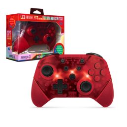   Armor3 M07467-RL NuChamp Nintendo Switch Piros LED vezeték nélküli kontroller