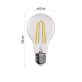 Emos ZF5164D E27/11W (100W)/1521 lm/meleg fehér Filament A60 LED izzó