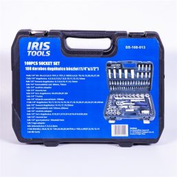   IRIS TOOLS SS-108-013 108 darabos dugókulcs készlet (1/4"&1/2")