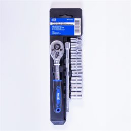   IRIS TOOLS SS-012-015 12 darabos dugókulcs készlet racsnis karral 1/4"