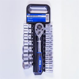   IRIS TOOLS SS-019-020 19 darabos dugókulcs készlet racsnis karral 1/2"
