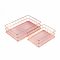 IRIS KT-212 2 db-os fémrácsos tárolókosár szett (17.5cmx12cmx6cm, 24cmx16cmx6cm)