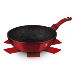   Berlinger Haus BH/6166 Metallic Line Burgundy Edition 30 cm wok + ajándék karcolásvédő