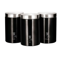   Berlinger Haus BH/6296 fekete-ezüst 3 részes tároló szett
