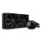 NZXT Kraken 240 240mm 2x120mm AIO LCD fekete vízhűtéses processzor hűtő