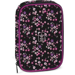   Ars Una Pearl Blossom Black 24 (5377) többszintes tolltartó