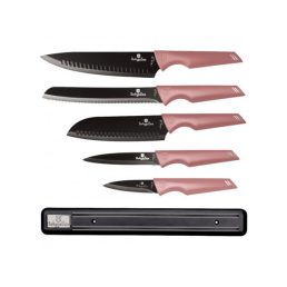   Berlinger Haus BH/2700 mágneses akasztóval, pink 6 részes késkészlet