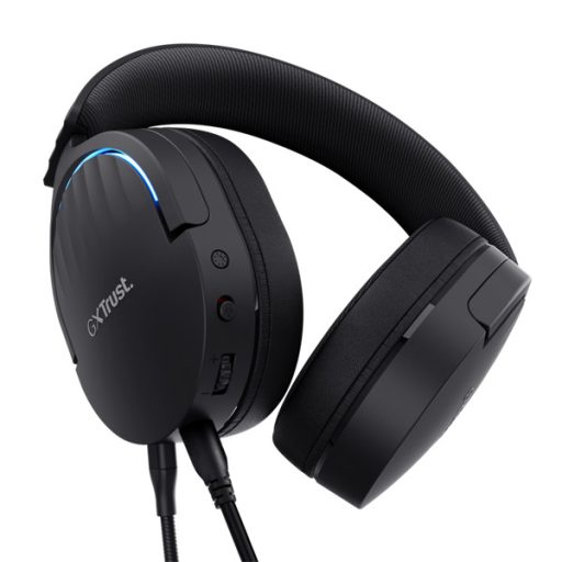 Trust GXT490 Fayzo 7.1 USB vezetékes fekete gamer headset