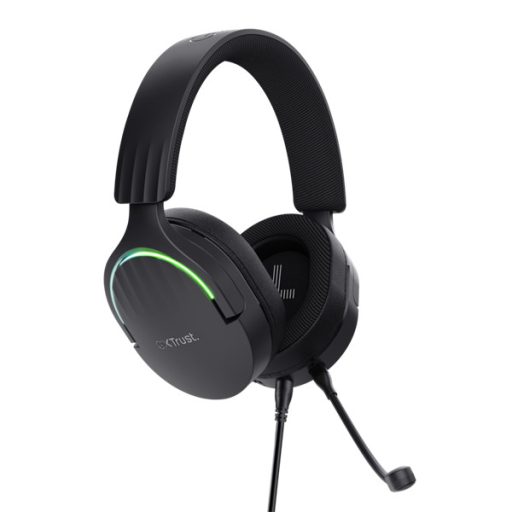 Trust GXT490 Fayzo 7.1 USB vezetékes fekete gamer headset