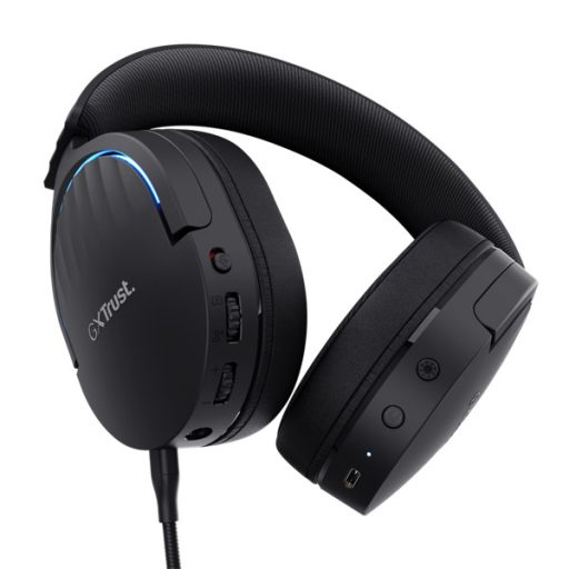 Trust GXT491 Fayzo vezeték nélküli fekete gamer headset